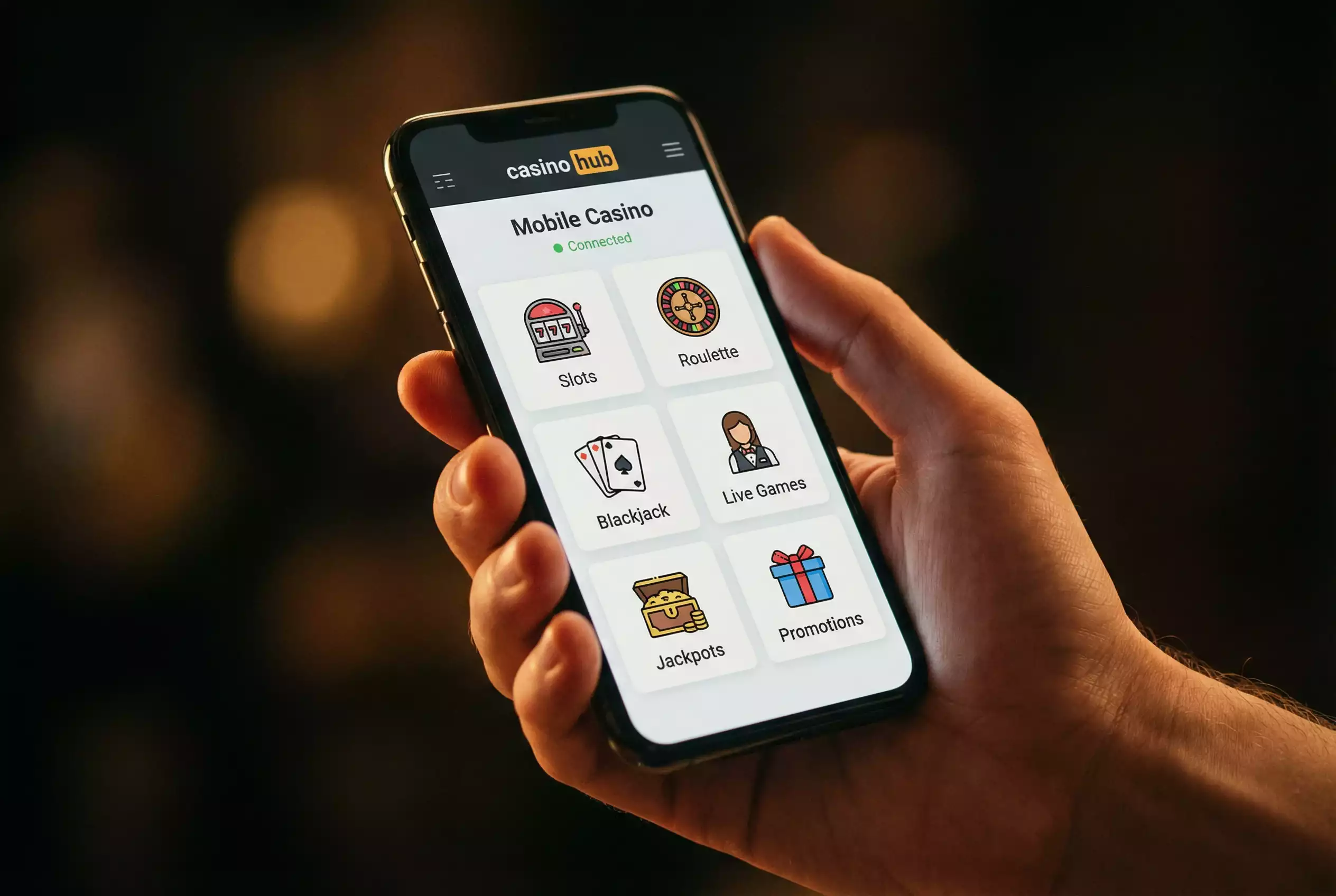 Playing at a non-GamStop casino on a smartphone